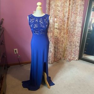 Blue long dress